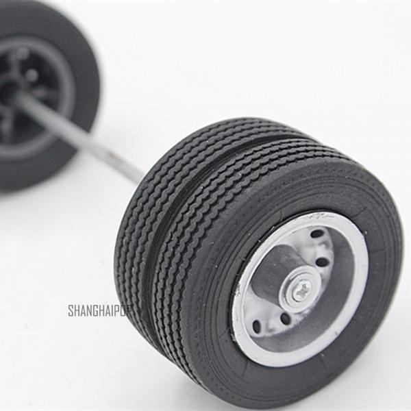 2 PCS Model Car Truck Back Rear Wheel Tyre Tire 1:24 Scale Rim Buggy DIY 4.5cm