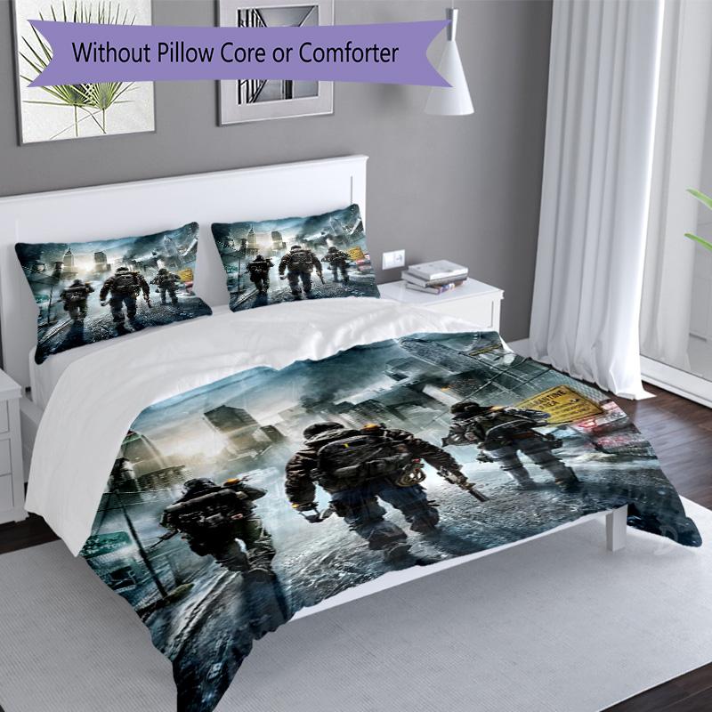 3Pcs Urban Tactical Survival Bedding Quilt Set Quilt Cover Gift For Fans 1 Duvet Cover 2 Pillowcase Game630