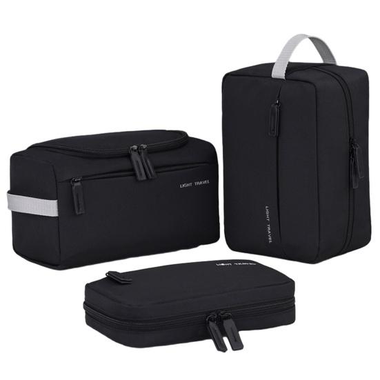 Wasserdichte Reise-Kulturbeutel für Männer Frauen Weit zu öffnende aufblasbare Kosmetik-Make-up-Organizer-Tasche mit Griff für Shampoo Conditioner Make-up-Zubehör