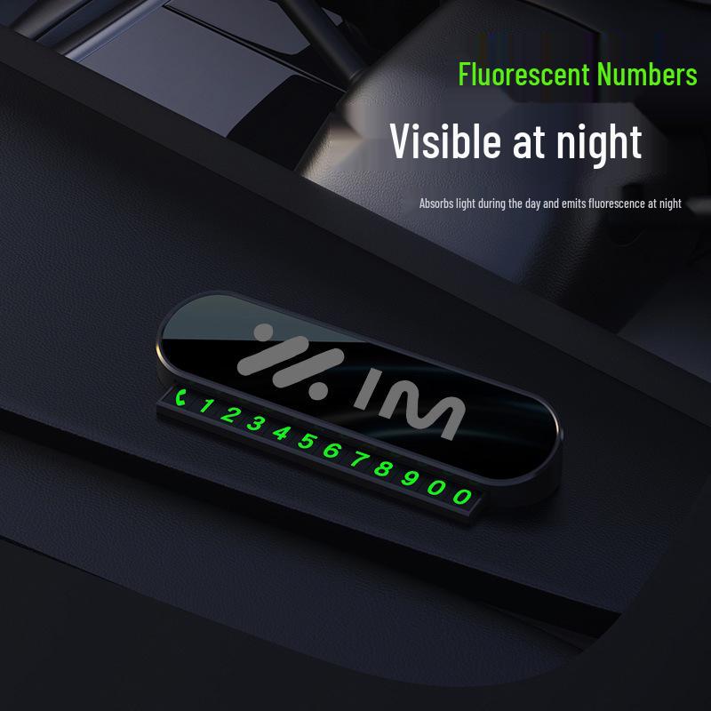 Temporary Laser Hidden Parking Number Plate for IM L6/L7/LS6/LS7 Cars