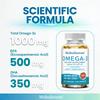 Integratore Alimentare Omega-3, Con Olio di Pesce, 500 mg di EPA e 350 mg di DHA, 120 Capsule