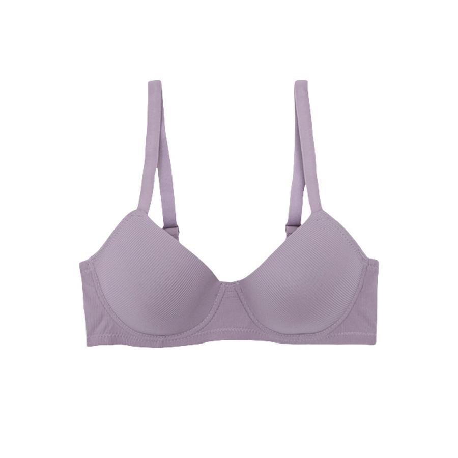 

Бесшовный стальной бюстгальтер пуш-ап, формирующий бюстгальтер, тонкая чашка, бюстгальтер на косточках 75C светло-фиолетовый