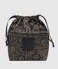 Maia Drawstring Pouch - Beige Bk