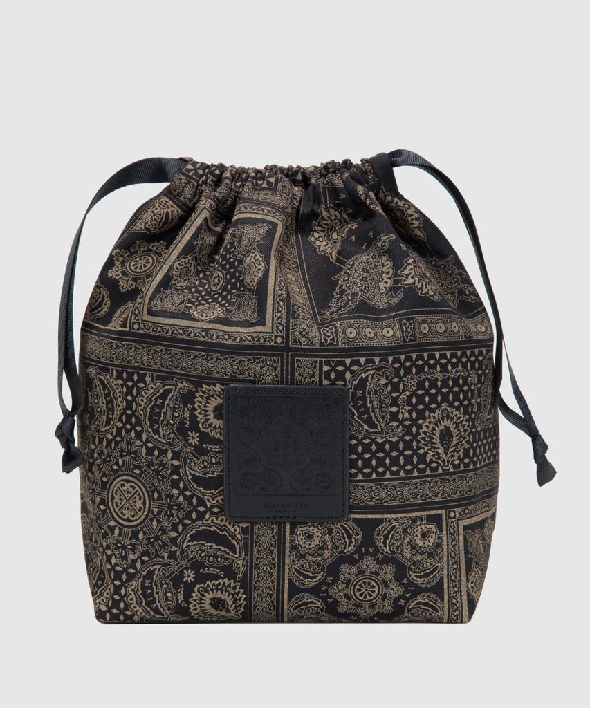 Maia Drawstring Pouch - Beige Bk