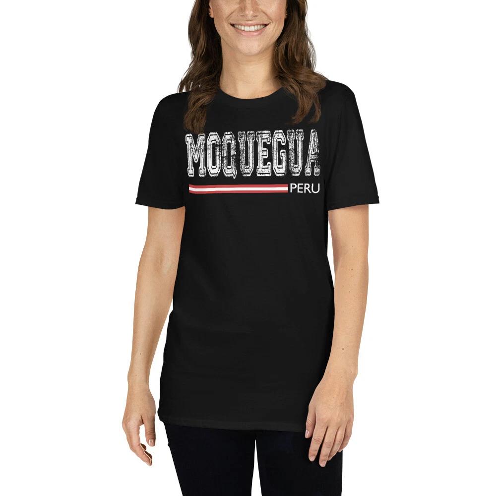 MOQUEGUA PERU PERUANA FLAG PERUVIAN GRAPHIC Short-Sleeve Unisex T-Shirt M