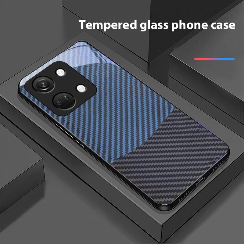 Dwukolorowe paski dla OnePlus Nord 3 5 6T 7 Pro 8 12 10T Reno8 Lite 5G 10R Nord N30 Twarda obudowa Szkło hartowane Etui na telefon Czarny