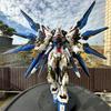 1/100 MGEX Scale Strike Freedom Assembly Mecha Model Kit with Wings of Light Action Figure Collectible Toy for Fans Adult Gift