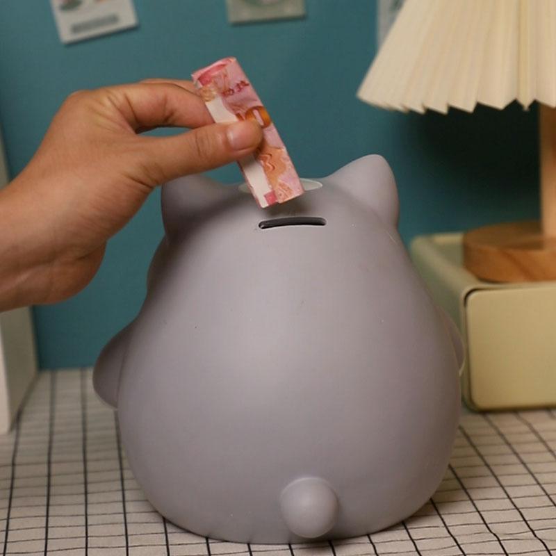 Creative piggy bank Children's change jar Vinyl storage tank Lucky Saving Hide Money Boxes Organizer Room decoration sculpture