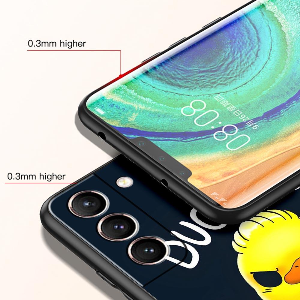 Cartoon Duck Phone Case Cover for Samsung Galaxy S26 S25 S24 S23 S22 S20 S21 FE Ultra S25 Edge Plus 5G Soft TPU Shell Fundas Bag