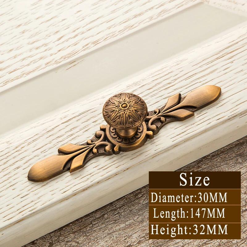 Vintage Gelbbronze Griffe | Retro Schubladengriffe & Schrankknöpfe | Massiv Messing Möbelgriffe für Türen, Küche & Schlafzimmer