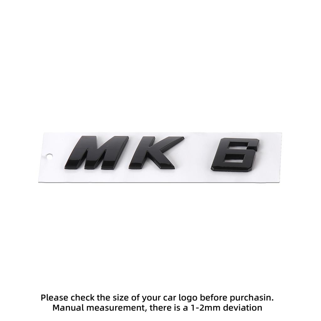 YNEPB1 ABS MK5 MK6 MK7 MK7.5 Letter Emblem Car Body Rear Trunk Badge Sticker For Volkswagen VW Polo Sharan Golf Scirocco Touran Touareg