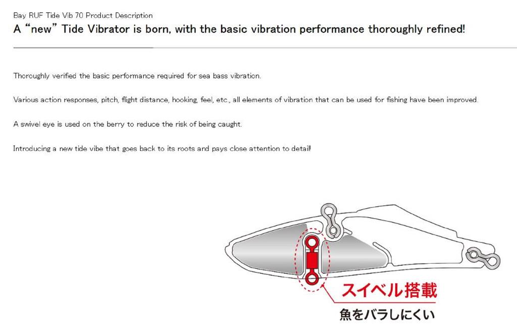 DUO Bay Ruf Tide Vib 70 Sinking Vibration Lure MCC0522 (9977)