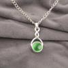 Green Cat's Eye Gemstone Jewelry, 925 Solid Sterling Silver Jewelry, Handmade Spiritual Jewelry For Wedding Gift