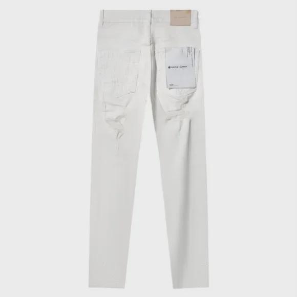 Men's Trendy Korean Style Ripped Purple Jeans - Autumn Collection
