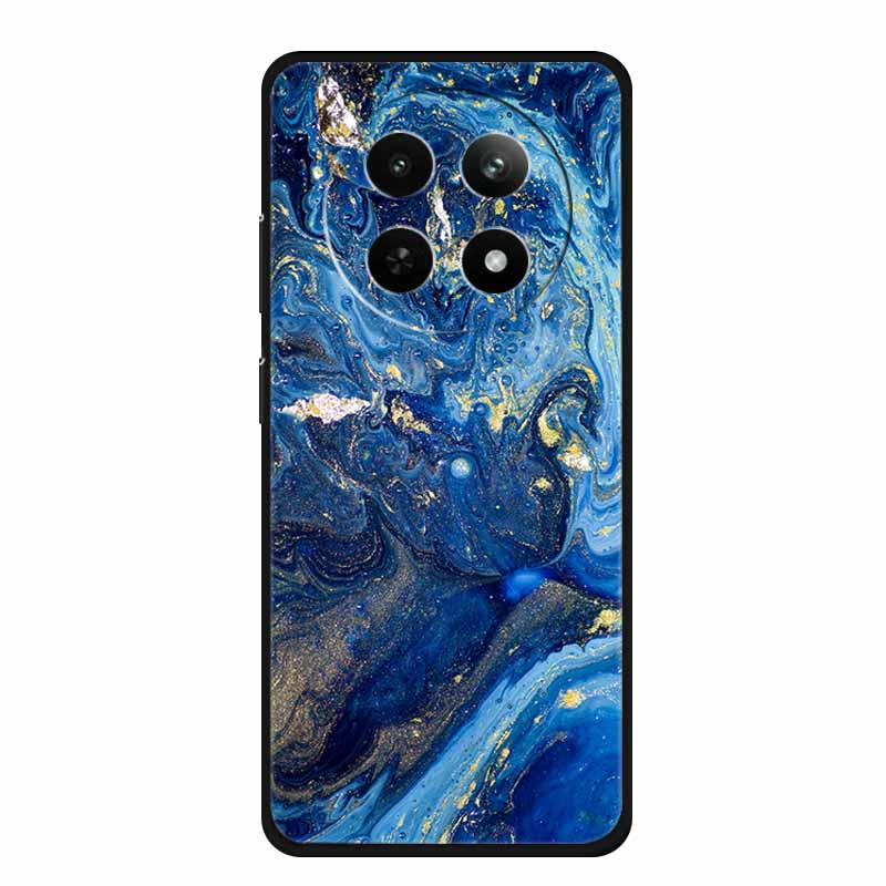 Case For Realme 13 Plus Marble TPU Soft Silicone Back Cover For Realme 13+ Cases Protective Mica Painted Colorful Bumper Capa