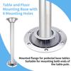2Pcs Aluminum Alloy RV Dinette Table Pedestal Base Camper Table Leg Anti-Rust Floor Mounting for RV Table Stability