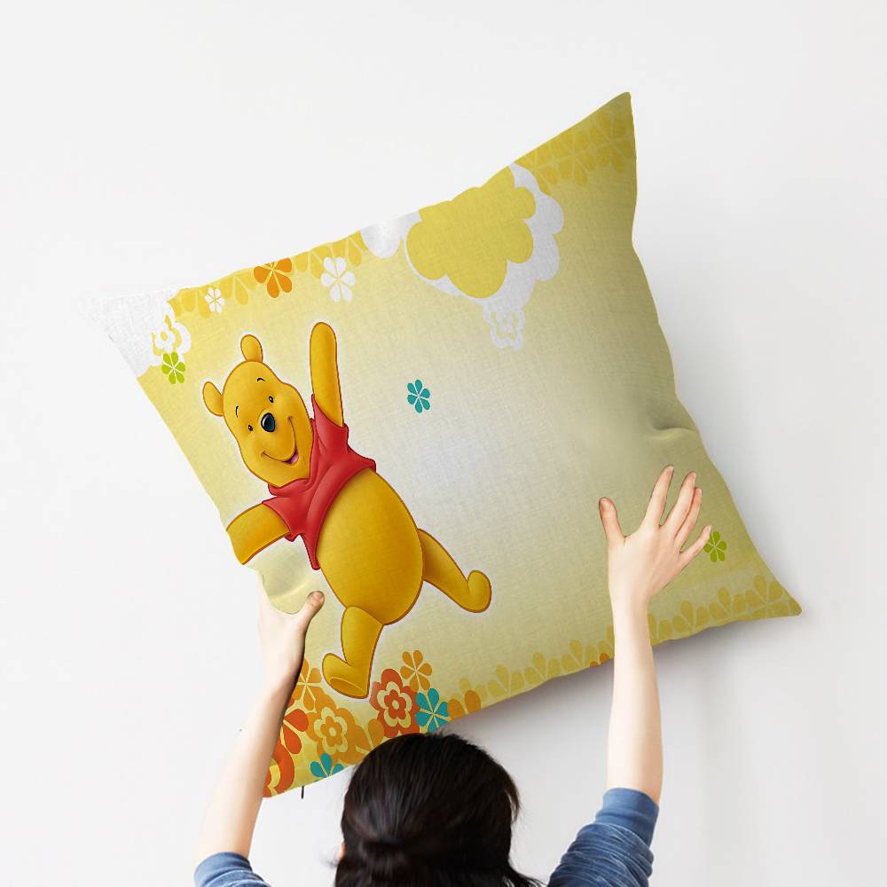 Cartoon W-Winnie P-Pooh B-bear Stitch Lucky Dragon pillow cover sofa cushion cover home room decoration children gift