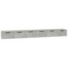 Wall Cabinets 2 pcs Concrete Grey 102 x 30 x 20 cm Particleboard