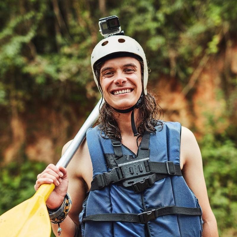 Helmet Mount Adapter For Action Cameras Secure Stable Mounting Durability Design Quick Setups Enhances Viewing Angles
