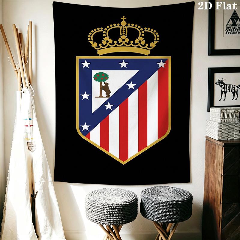 Atletico Madrid Crest Bedding 1 Duvet Cover 2 Pillowcase Without Core Bedding Set Christmas Birthday Gift Duvet Cover And Pillowcase Bedding