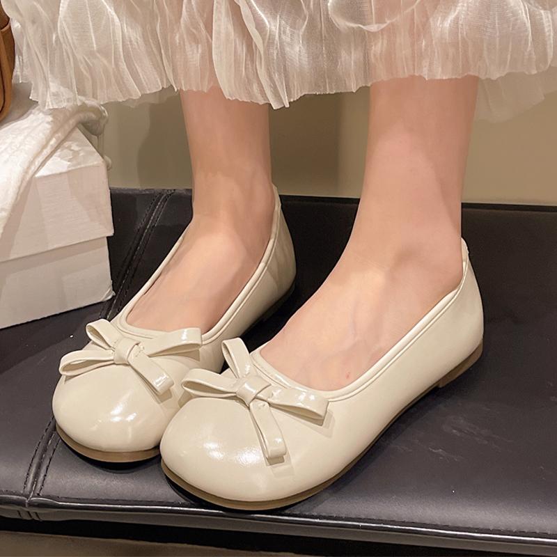 Fashion Flats Women Mary Jance Shoes Shallow Bow Dress Loafers Shoes Fashoin Sandals Autumn 2025 Luxury Sport Casual Chaussure Femme