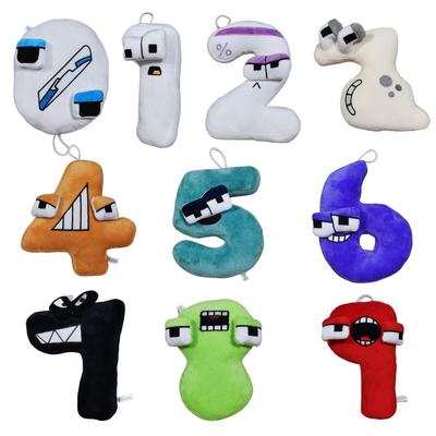 Digital Series Plush Pillow Doll Children'S Enlightenment Education Doll Early Education