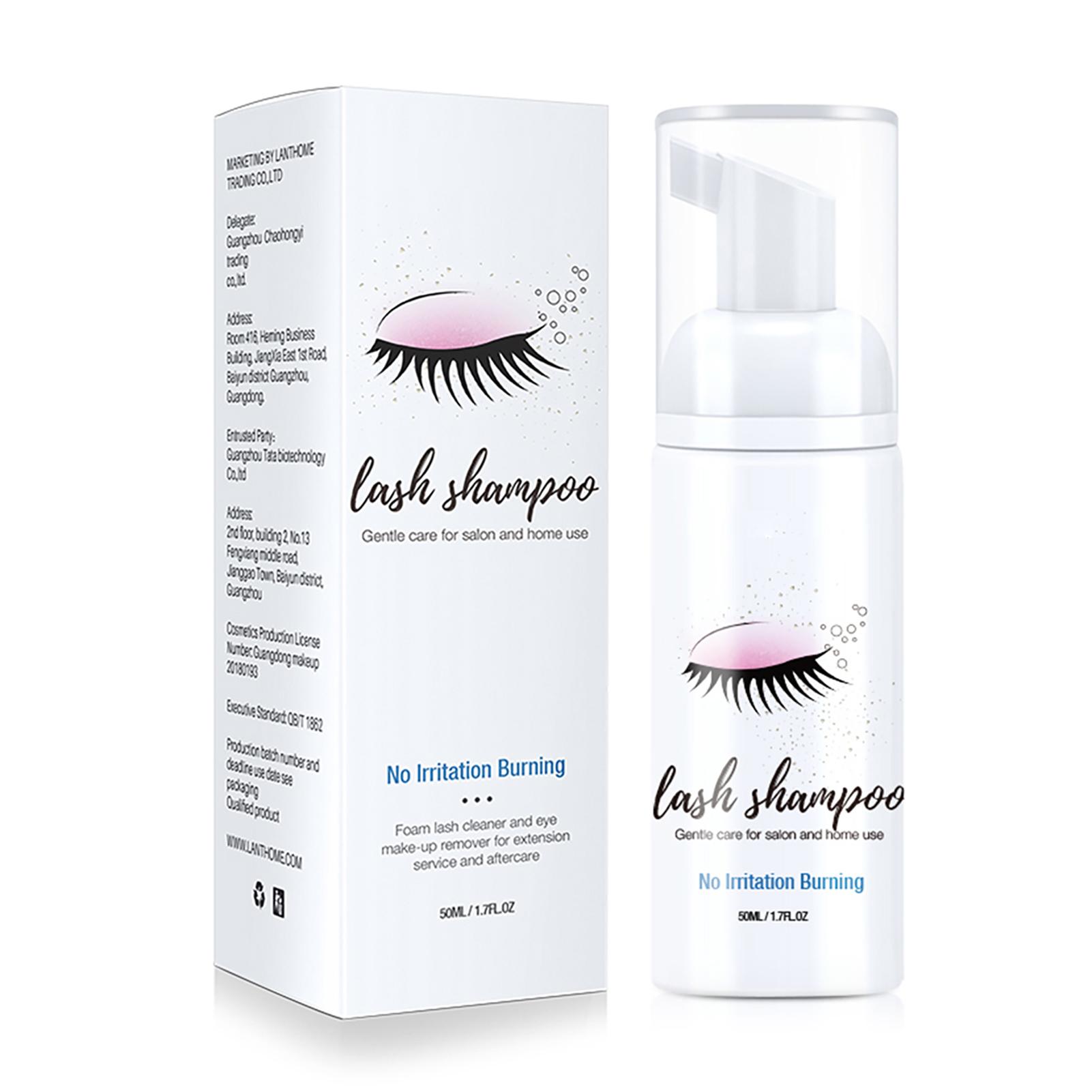 Eyelashes Shampoo 50ml Soft Eyelash Cleaning Graft Extension Eyelashes Mousse Foam