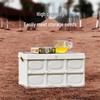 Portable Folding Storage Box with Wooden Lid