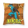 Invincible Comic Anime Pillowcase Soft Polyester Cushion Cover Decorative Pillow Case Cover Seat Zippered 40*40Cm