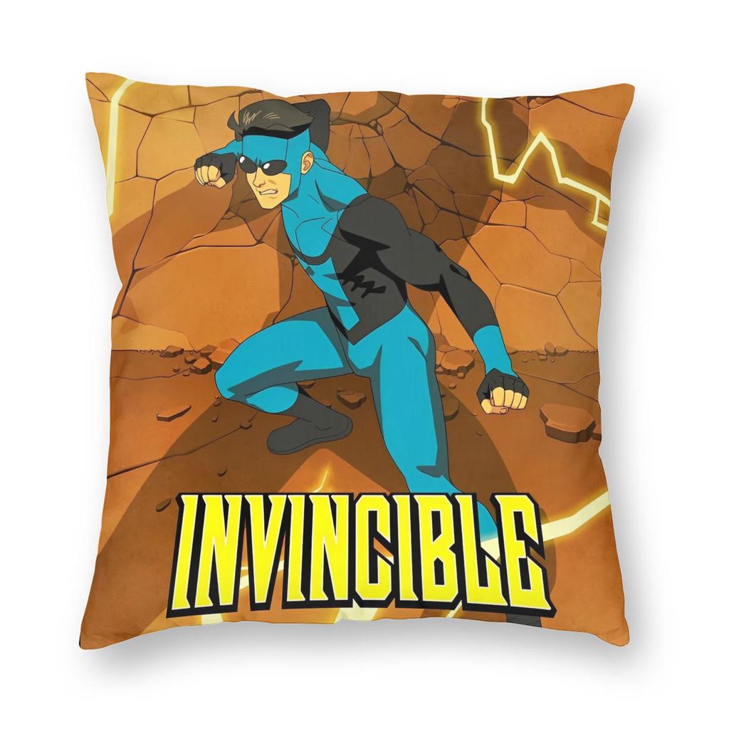 Invincible Comic Anime Pillowcase Soft Polyester Cushion Cover Decorative Pillow Case Cover Seat Zippered 40*40Cm