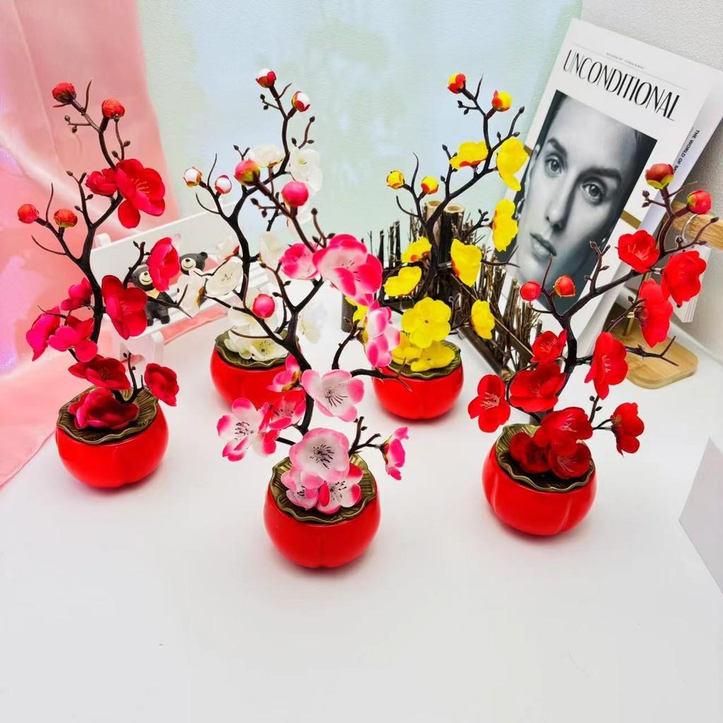 Winter Sweet Bonsai Home Decoration Artificial Flower Bonsai Ornament Landscape