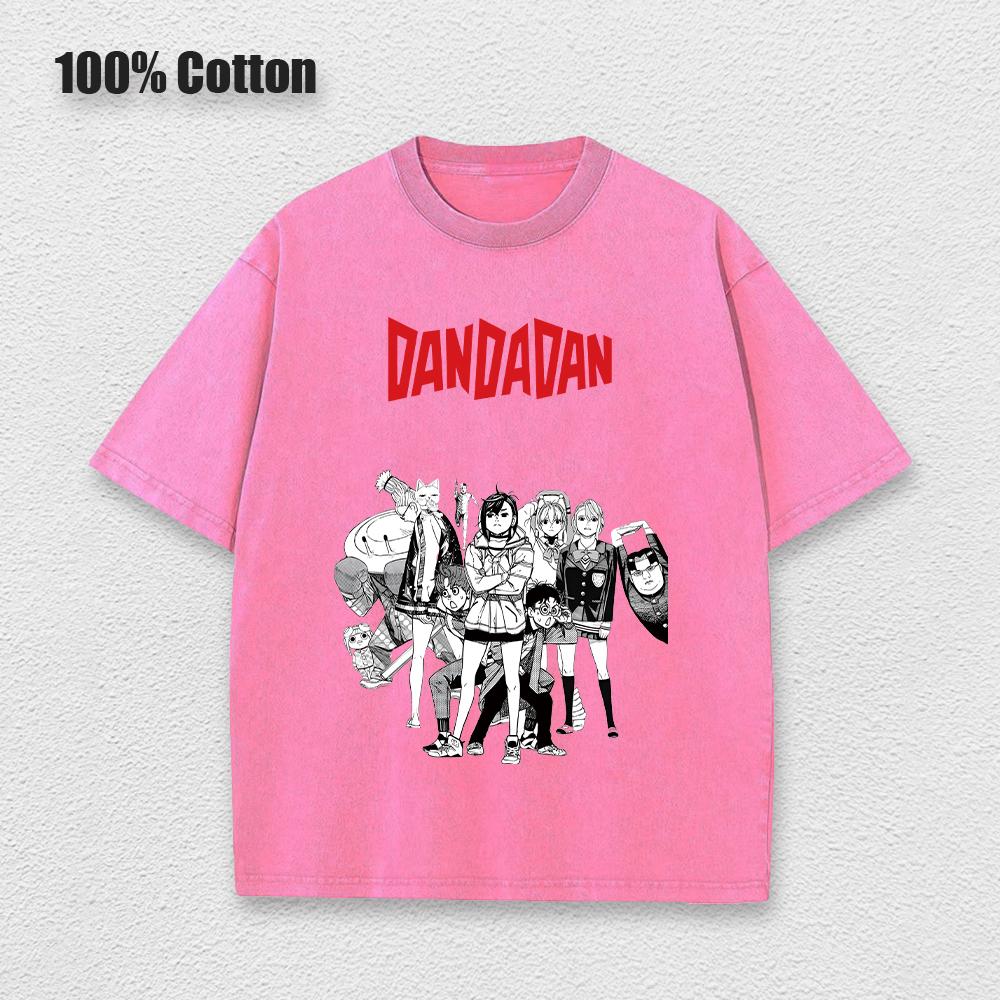 Graphic Vintage Acid Wash Cotton Tee for Men Women Summer Oversized TShirt Short Sleeve Crewneck Tops Cosplay Outfits