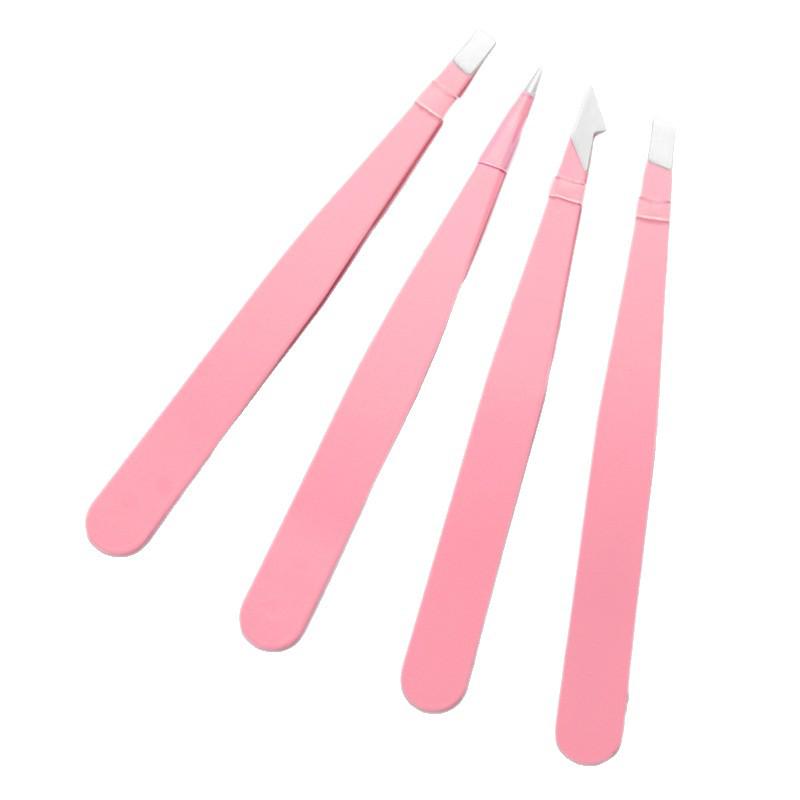 Flat-Tipped Multi-Use Tweezers for Hair and Beard Removal, Eyebrow Plucking, and False Eyelash Clipping