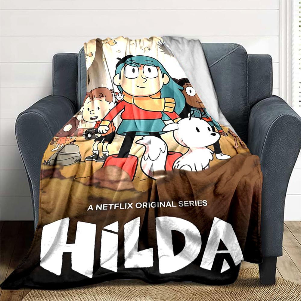 Hilda'S Fantasy Adventure Flannel Blanket Super Soft Warm Cozy Blanket for Sofa Bed Office Travel All‑Season Home Decor Gift