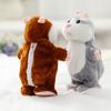 Talking Hamster Plush Toy Repeats Your Words with Voice Recording & Walking Action Cute Interactive Stuffed Animal for Kids Fun Educational Gifts
