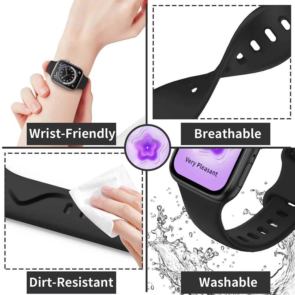 Classic Strap for Apple Watch Band 49mm 45mm 44mm 42mm 41mm 40mm 38mm Silicone Bracelets Smarwatch Iwatch Ultra SE Series 9 8 7 6 5 4 3