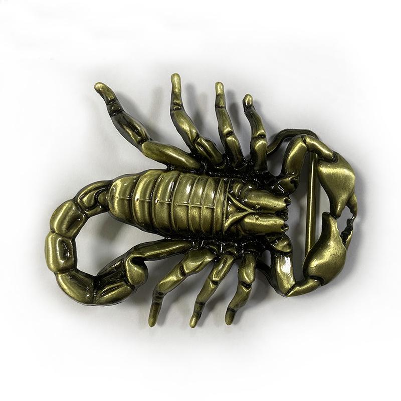 Harajuku Style Scorpion Zinc Alloy Belt Buckle - Gothic Smooth Design