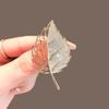 Exquisite Leaf Brooch: Unisex Fashion Corsage Pin for Coat or Suit