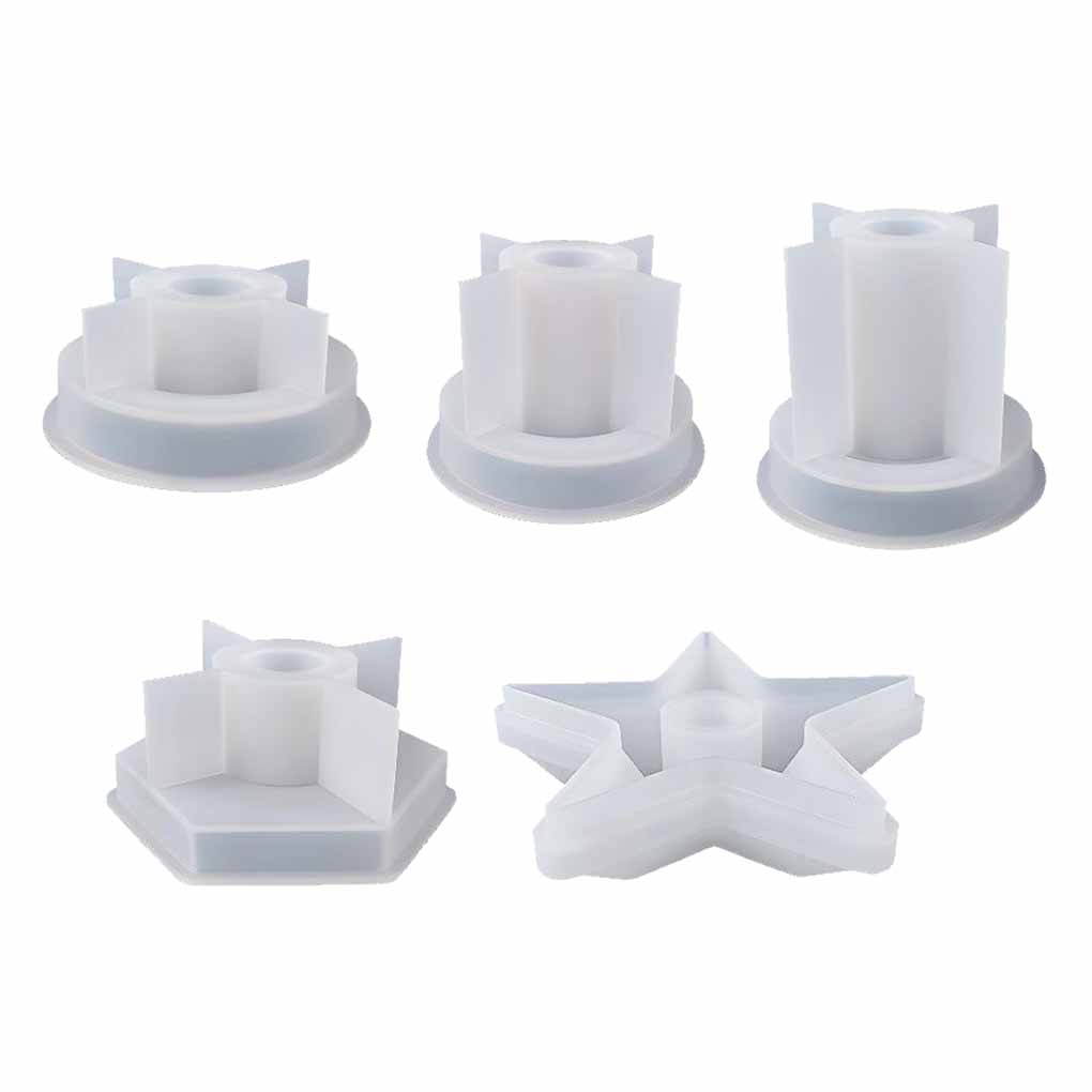 Adulti Suport pentru lumanari din rasina epoxidica Mucegai din silicon pentru casa Rezistent la temperaturi ridicate Accesorii pentru matrita de baza pentru sfesnic