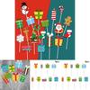 Christmas Cake Decorations With Small Flags For Festive Cake Design And Party Supplies
