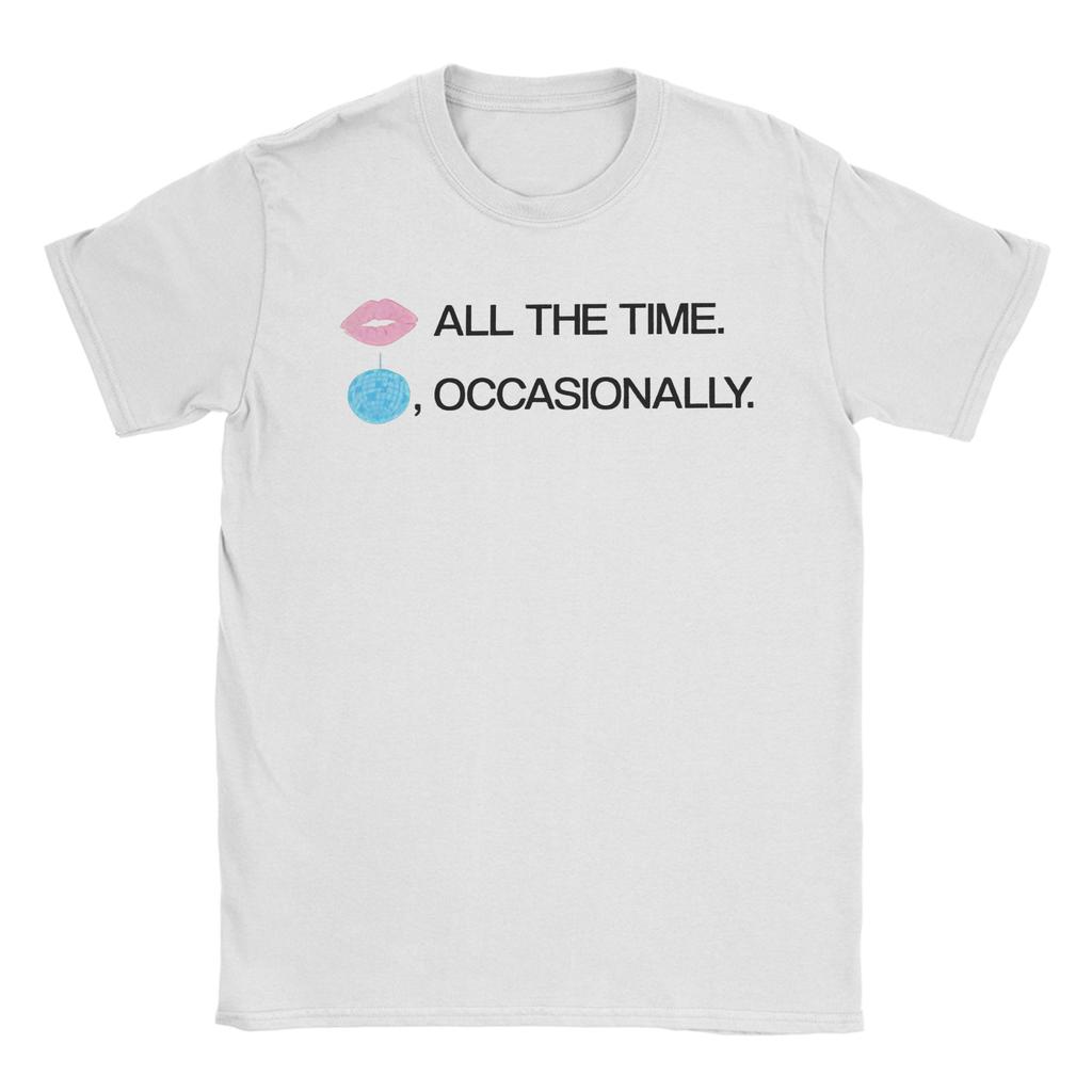Kiss All The Time Disco T Shirt For Unisex Unisex Cotton Novelty TShirt Crewneck Harrys Music Styles Tee Shirt Short Sleeve Summer