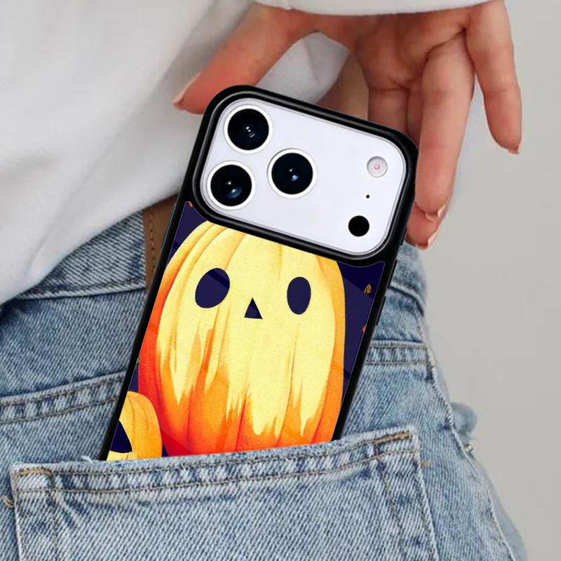 October Halloween Spooky Ghost Phone Case for iPhone 17ProMax 12 13 14 15 16e 17 Pro Max Plus Air Cover