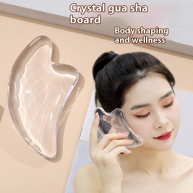 1Pcs Transparent Gua Sha Board Gua Sha Massage For Face Lifting Gua Sha Scraping Face Massager Resin