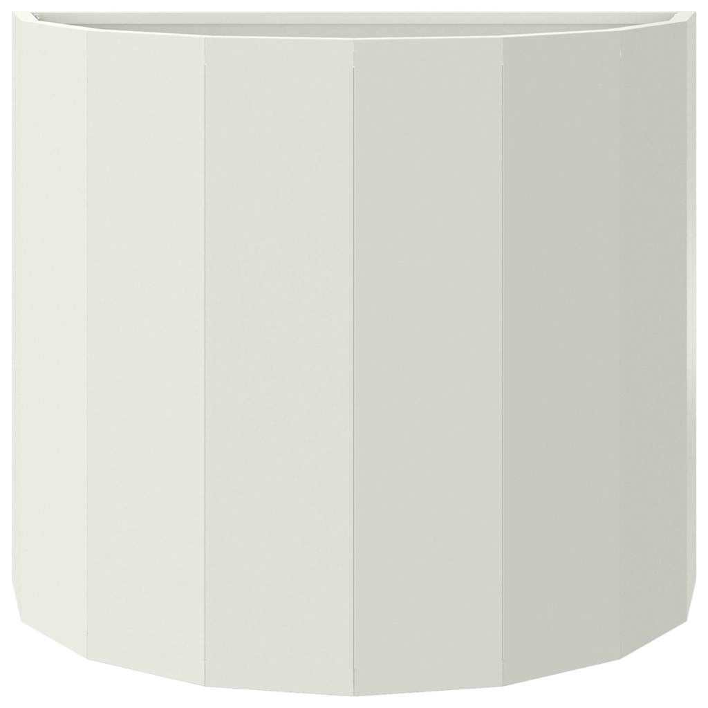 White Plant Pot 60 x 30 x 50 cm Steel