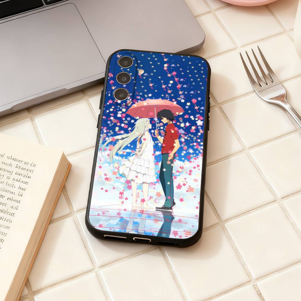 AnoHana M-Meiko Anime H-Honma  phone Case For Samsung Galaxy A73,A72,A71,A70,A53,A52,A51,Others Soft Black Shell