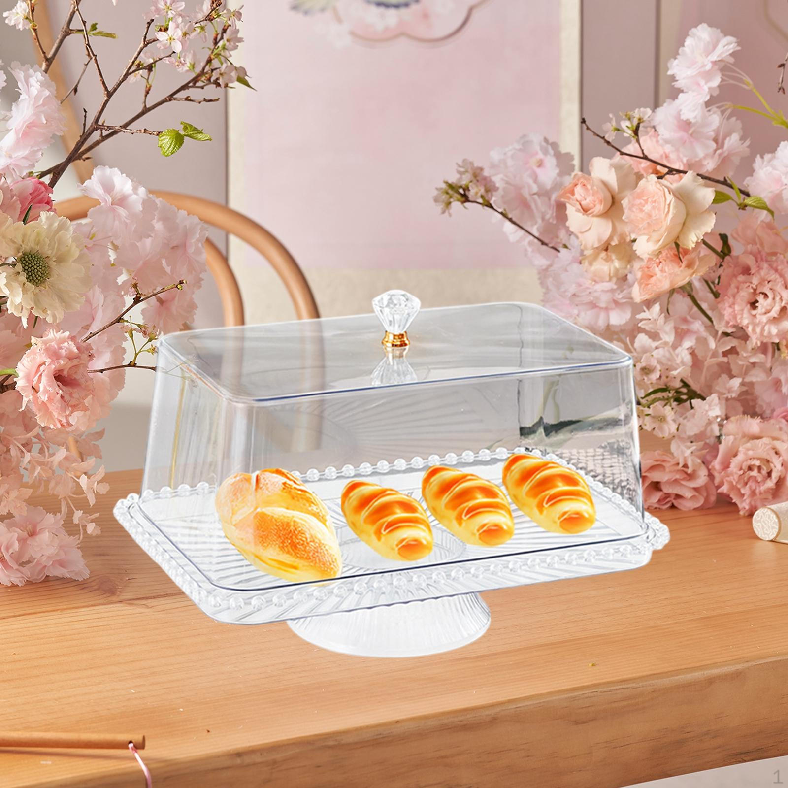 

Подставка для торта, конфетница, контейнер для хранения, домашний декор, фруктовая тарелка, поднос для закусок, для кухни, праздничной готовки Clear Base 42.5cm