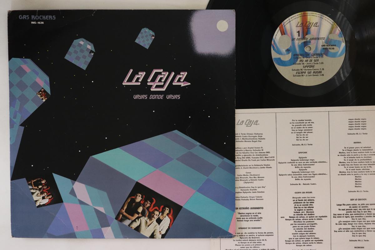 

LP Record LA CAJA Vayas Donde Vayas ING1536 GAS ROCKERS 1986 Mexico Rock Used