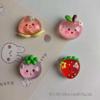 Strawberry Resin Fruit Ornaments: DIY Phone Case, Hair Clip, and Decorative Stickers