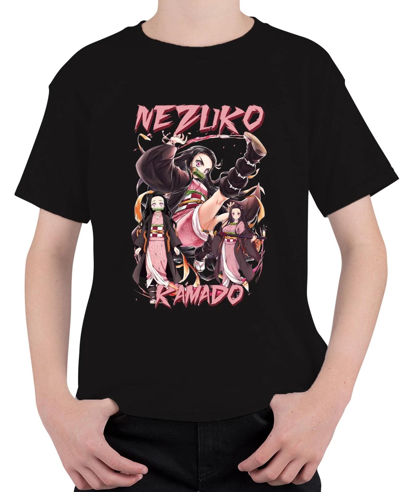 Nezuko Kamado Anime Kimono Bambus Dämonenjäger Geschenk Cosplay Unisex Kinder T- XXL