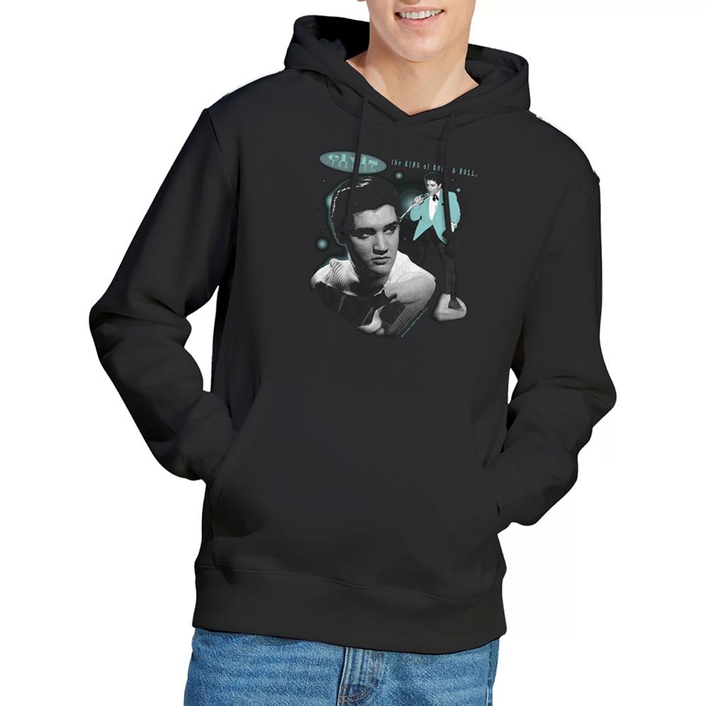 Elvis Presley Unisex Erwachsenen Petrolfarbener Porträt Hoodie
